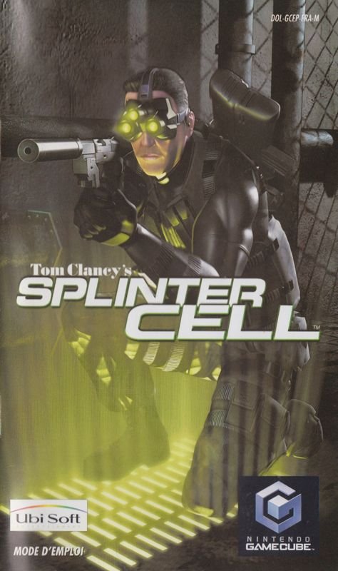 jacquette jeu splinter cell gamecube 2002