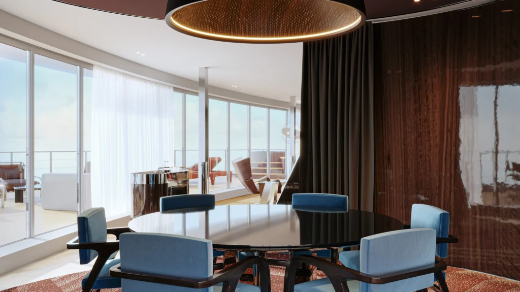 L’Orient Express Corinthian : le futur du luxe navigue à la voile 8 Penthouse Dining002