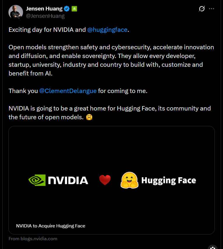 Nvidia rachète Hugging Face : le loup qui promet de garder la porte de la bergerie ouverte 2 image 2